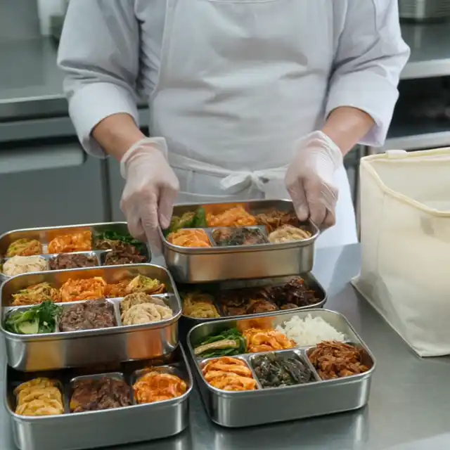 도시락 업체 영상